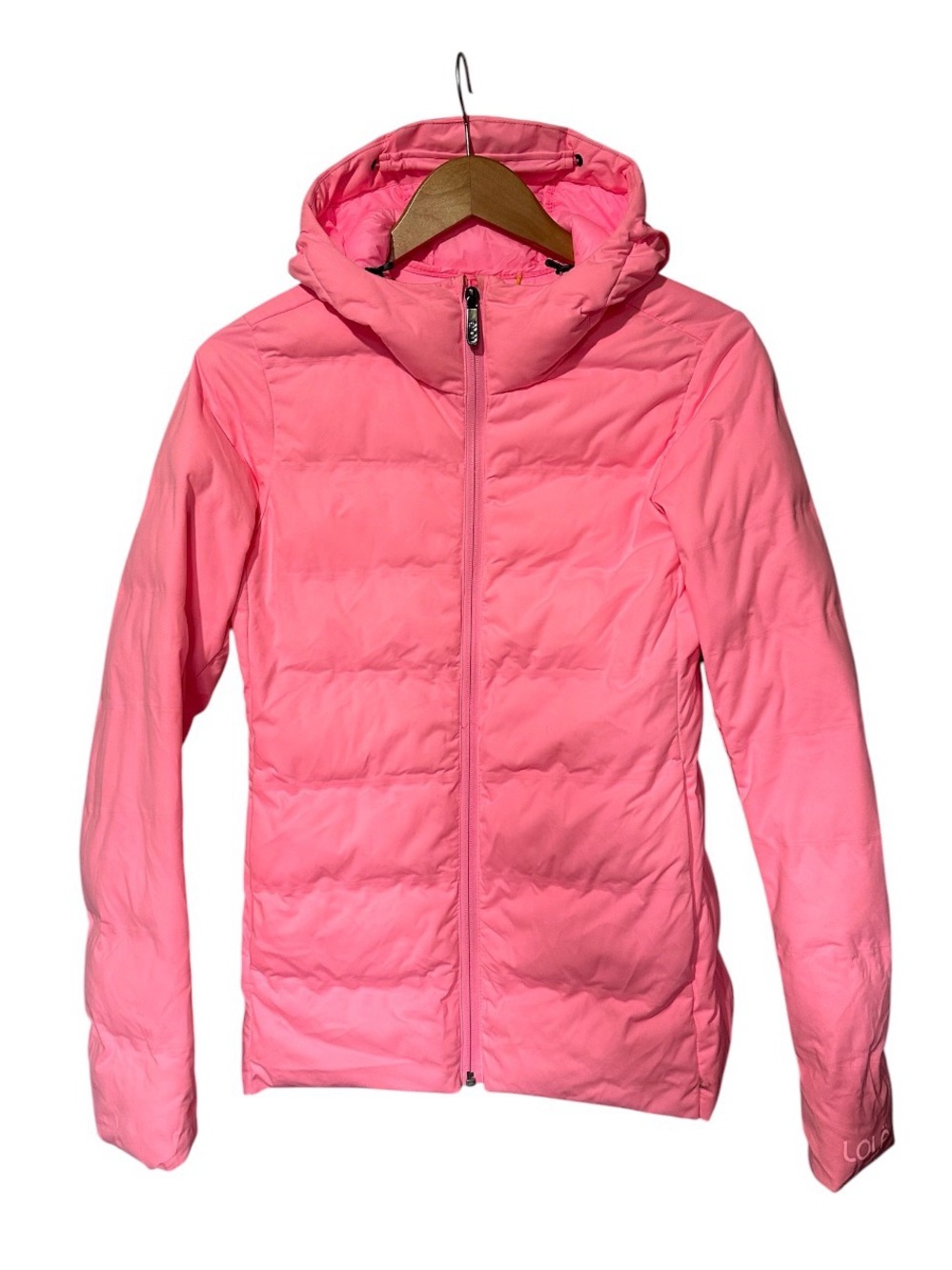 LOLË Women’s Hooded Puffer Jacket - Pink